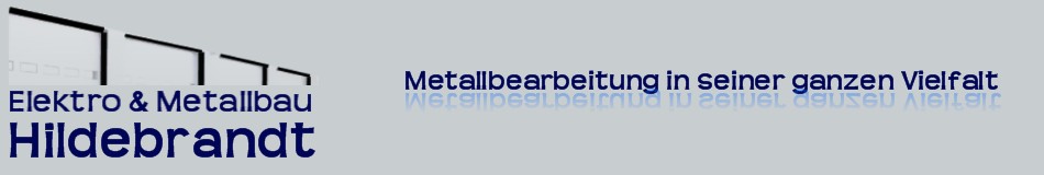 Überschrift mit dem Logo der Fa. Hildebrandt